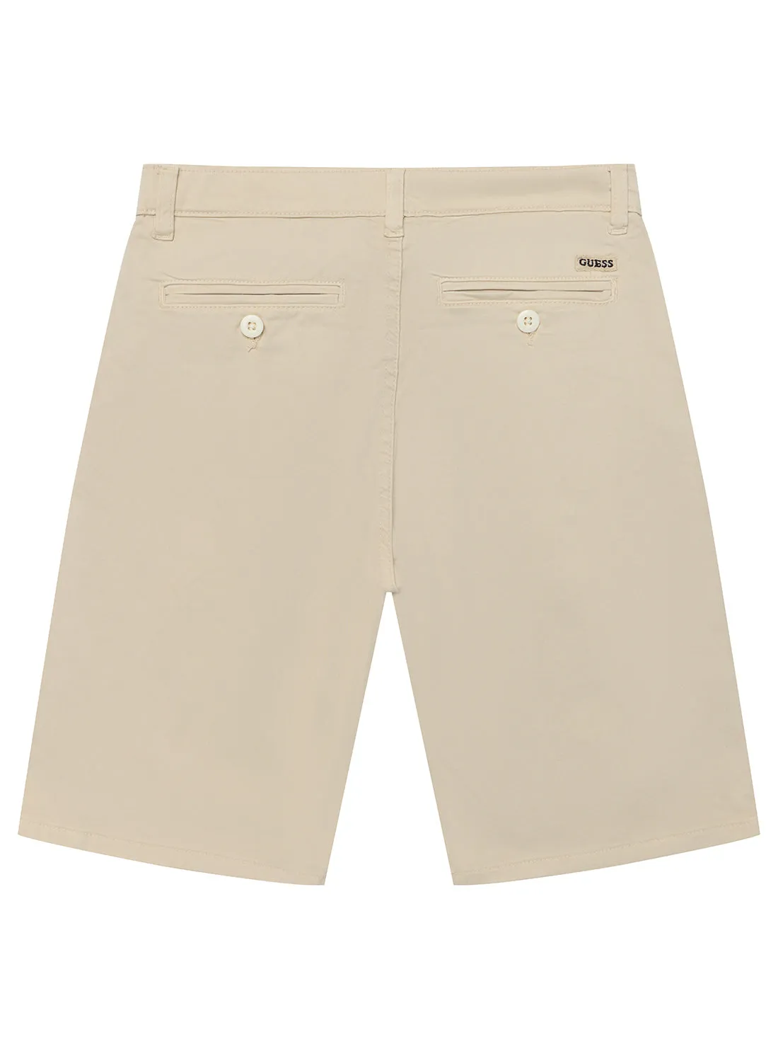 Beige Sateen Chino Shorts (7-16) Guess