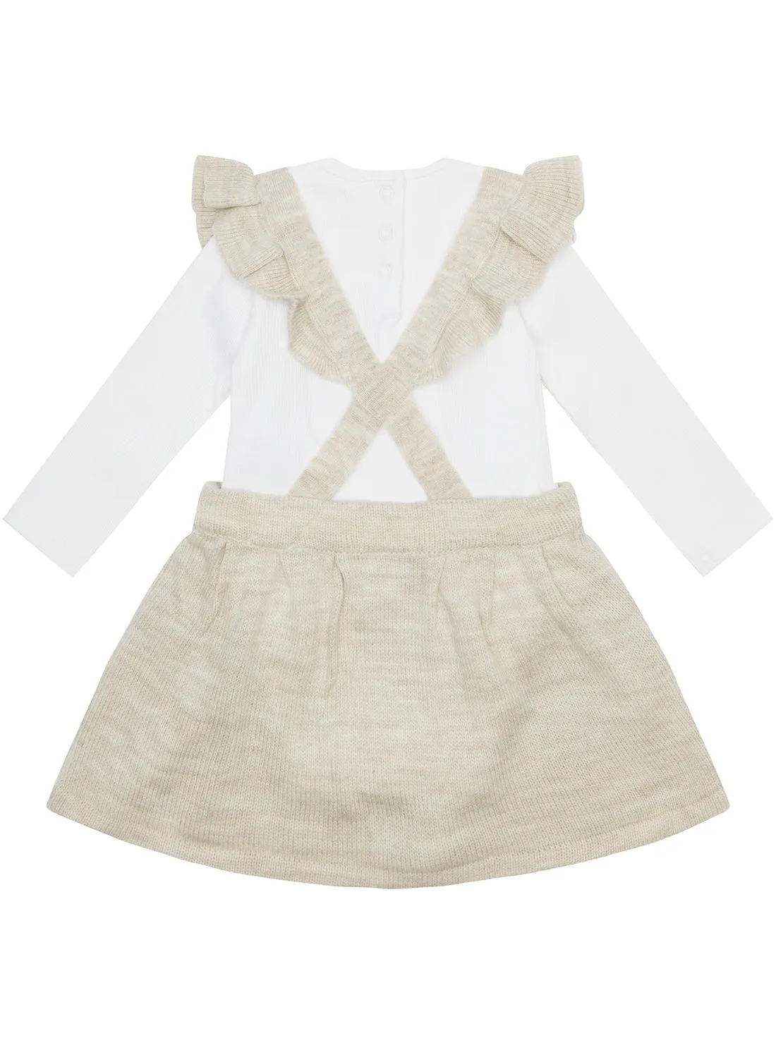 Beige Top and Overall Skirt (2-7) Guess