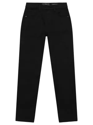 Black Denim Straight Pants Guess