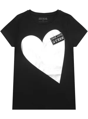 Black Short Sleeve T-Shirt (7-16) Guess