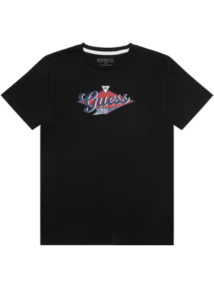 Black Short Sleeve T-Shirt (7-16) Guess