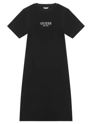 Black Stretch Maxi Dress (7-16) Guess