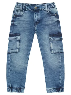 Blue Denim Cargo Pants (2-7) Guess