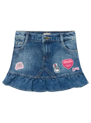 Blue Denim Mini Skirt (2-7) Guess