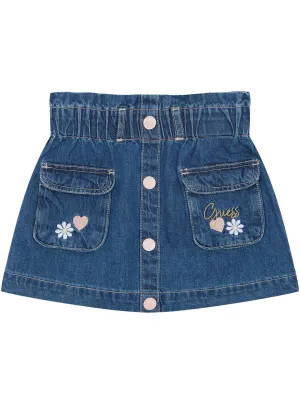 Blue Denim Mini Skirt (2-7) Guess