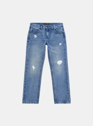 Blue Denim Straight Jeans (7-16) Guess