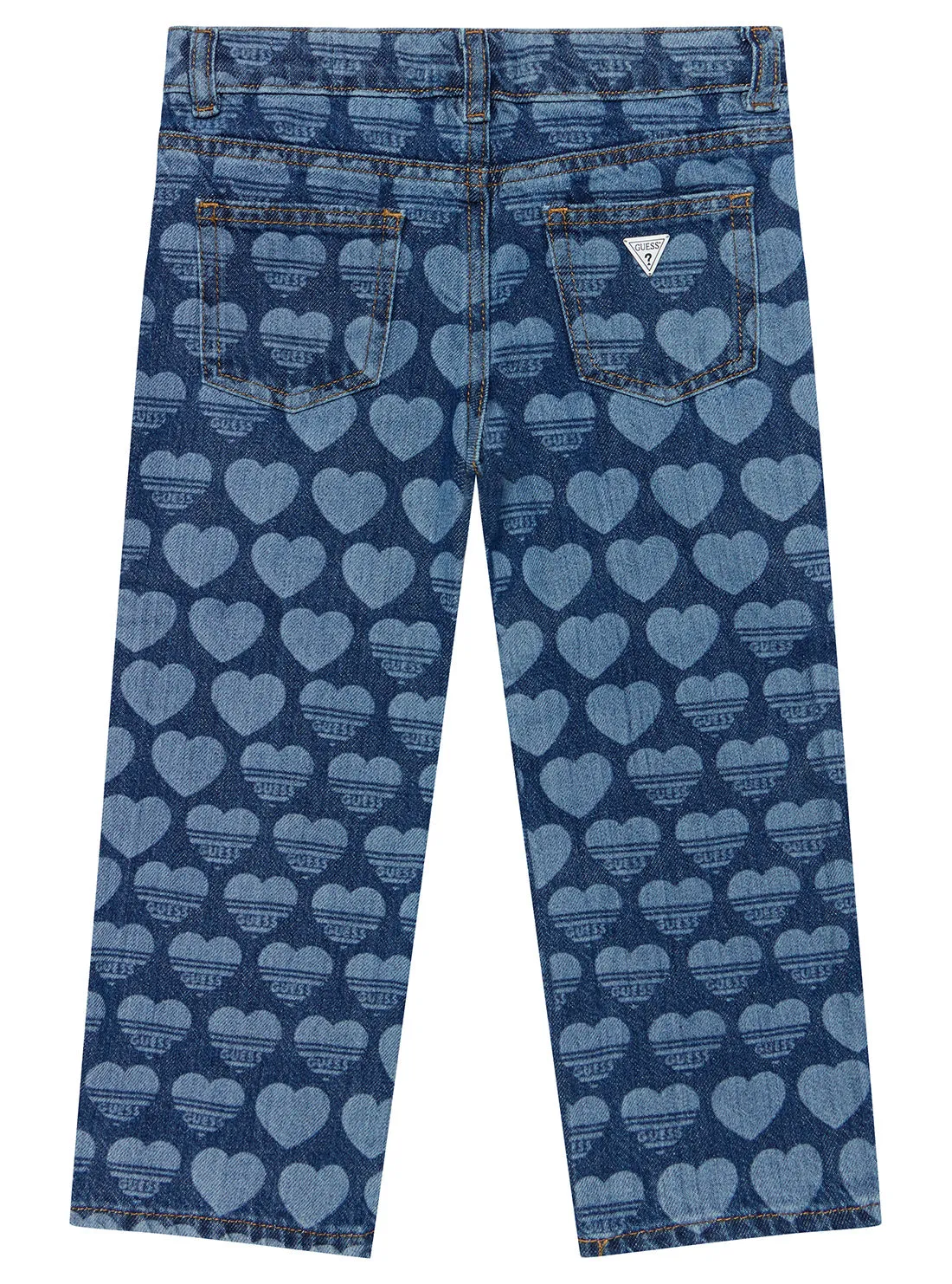 Blue Denim Wide Leg Jeans (2-7) Guess