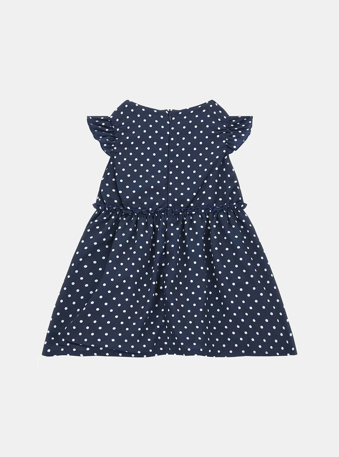 Blue Polka Dot Chiffon Dress (2-7) Guess