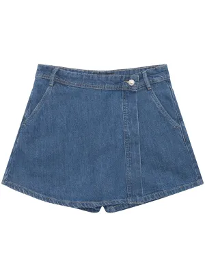 Blue Rigid Denim Skort (7-16) Guess