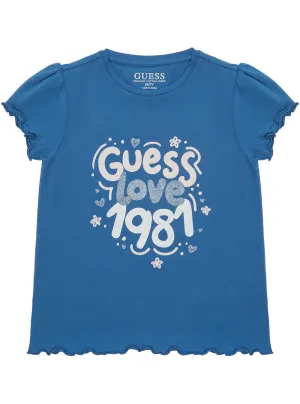 Blue Short Sleeve T-Shirt (2-6) Guess