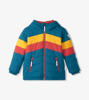 Boys Aspen Colour Block Puffer Jacket -Hatley