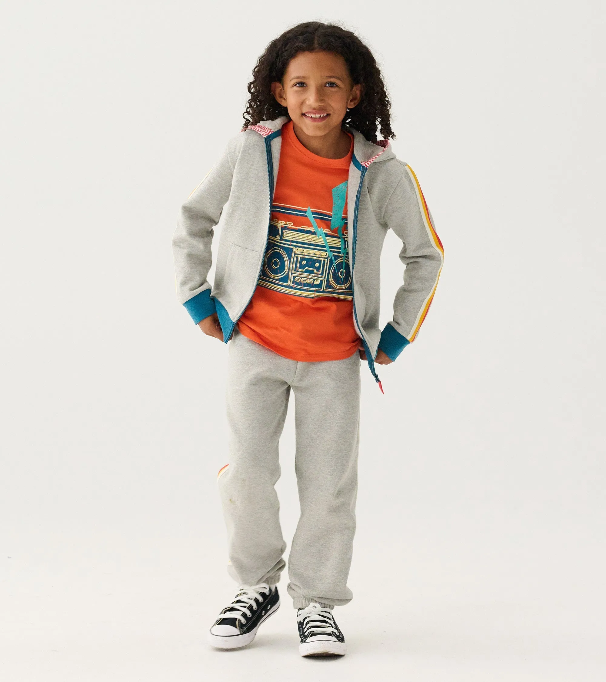 Boys Athletic Grey Baggy Track Pants -Hatley