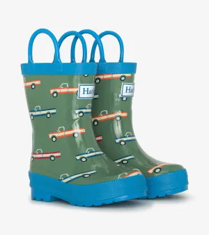 Boys Big Trucks Rain Boots with Handles -Hatley