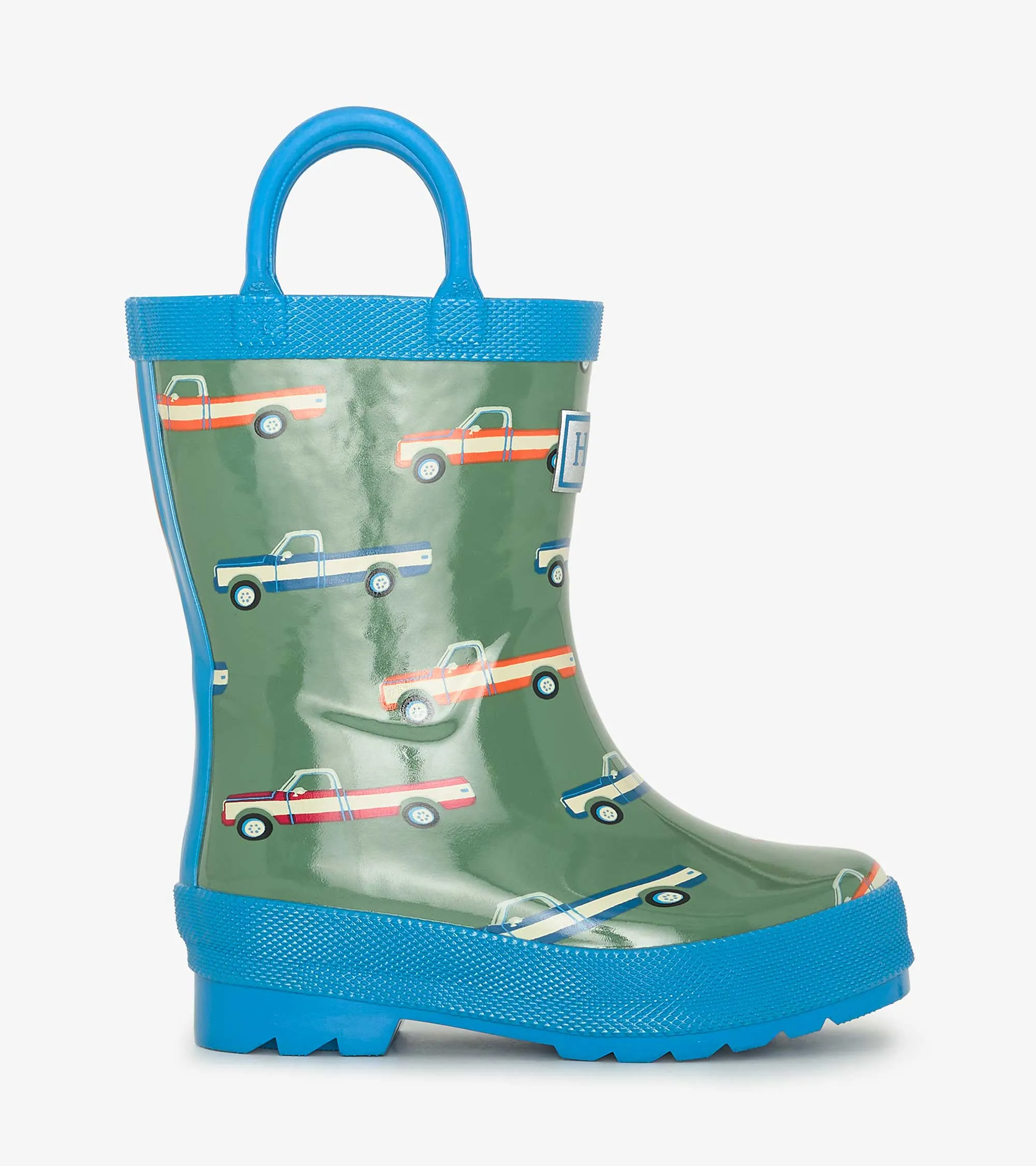 Boys Big Trucks Rain Boots with Handles -Hatley