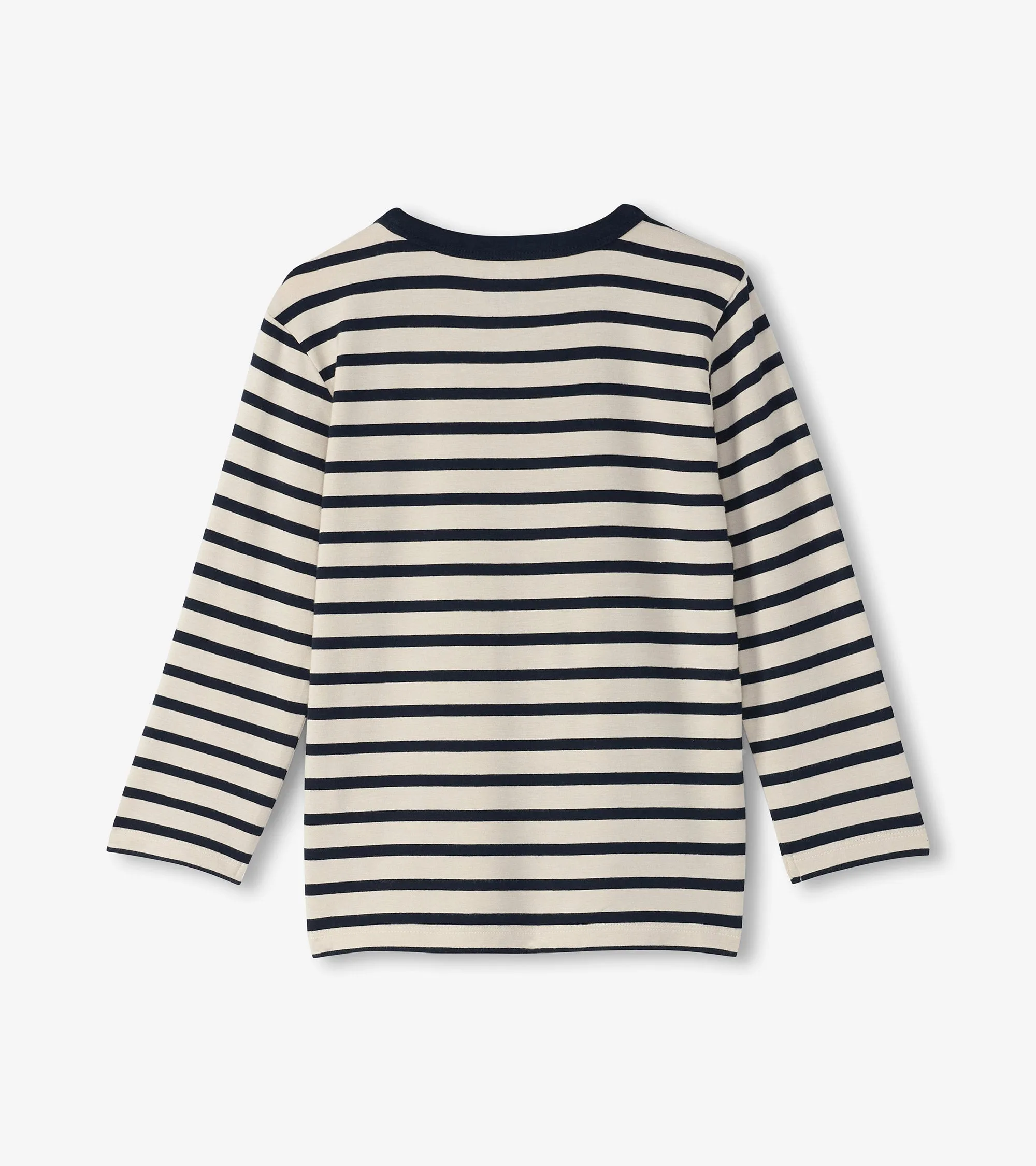 Boys Black & Cream Long Sleeve Bamboo T-Shirt -Hatley