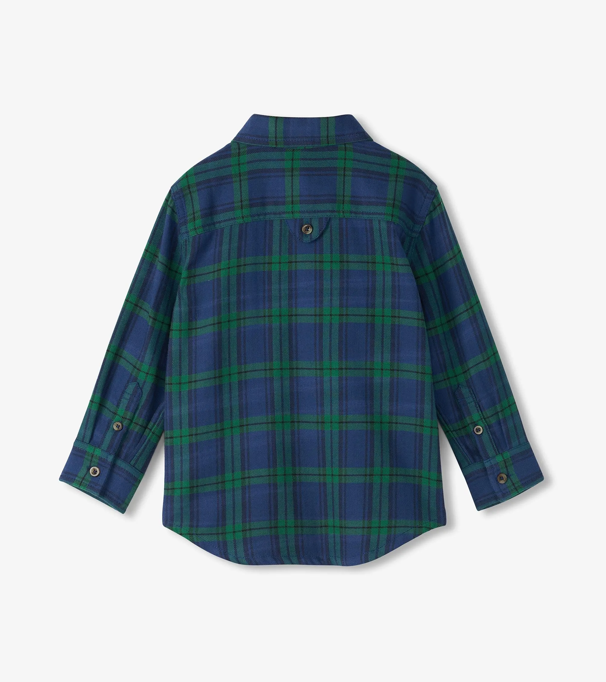 Boys Blackwatch Plaid Button Down Shirt -Hatley