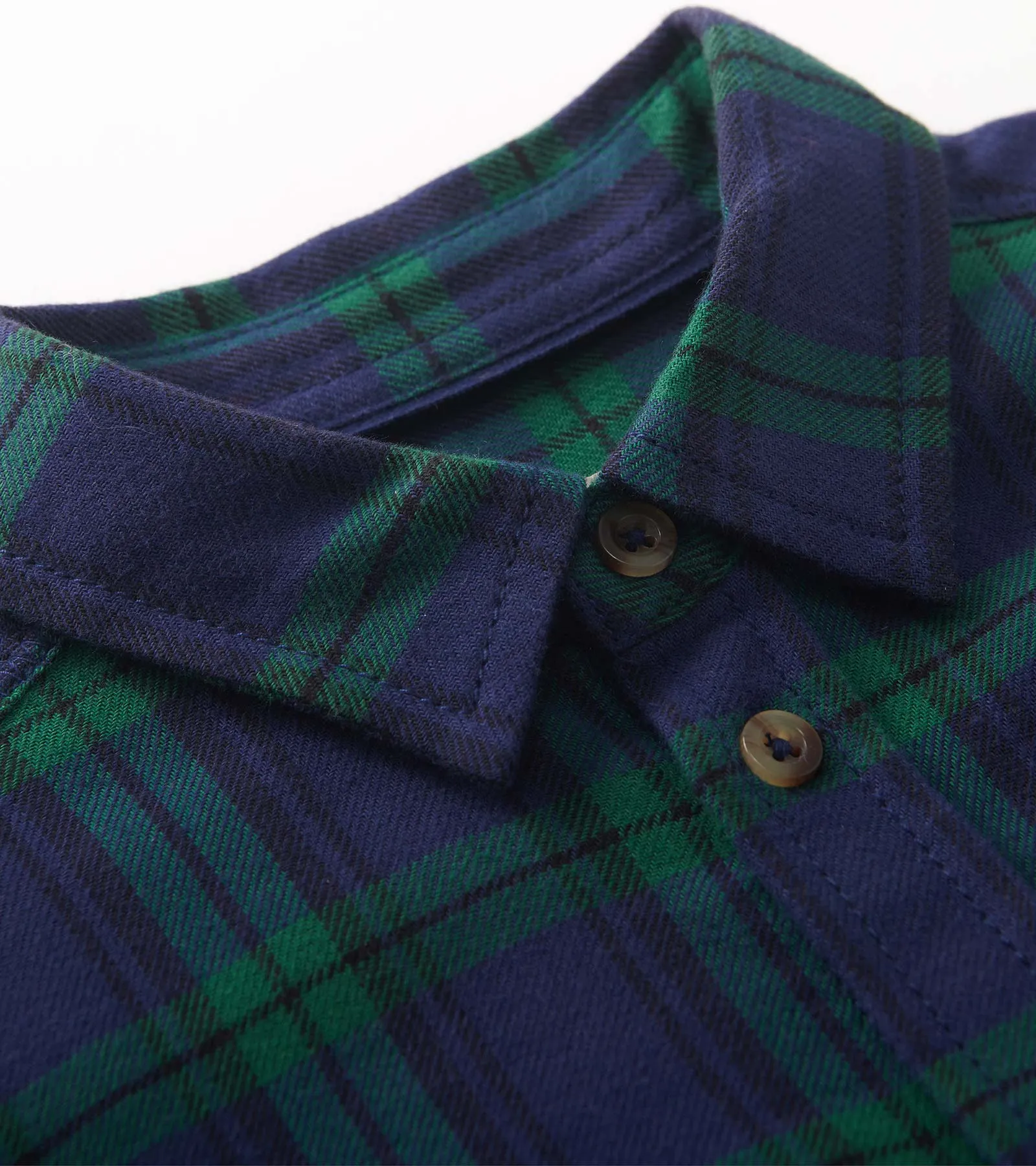 Boys Blackwatch Plaid Button Down Shirt -Hatley