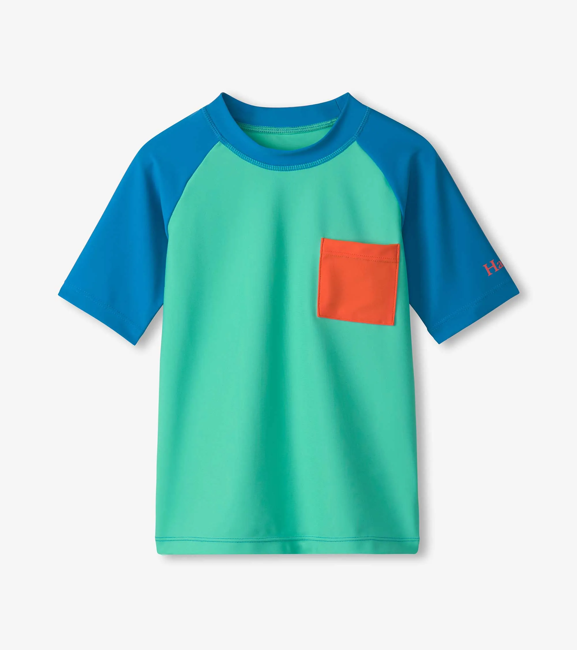 Boys Blue Short Sleeve Rashguard -Hatley