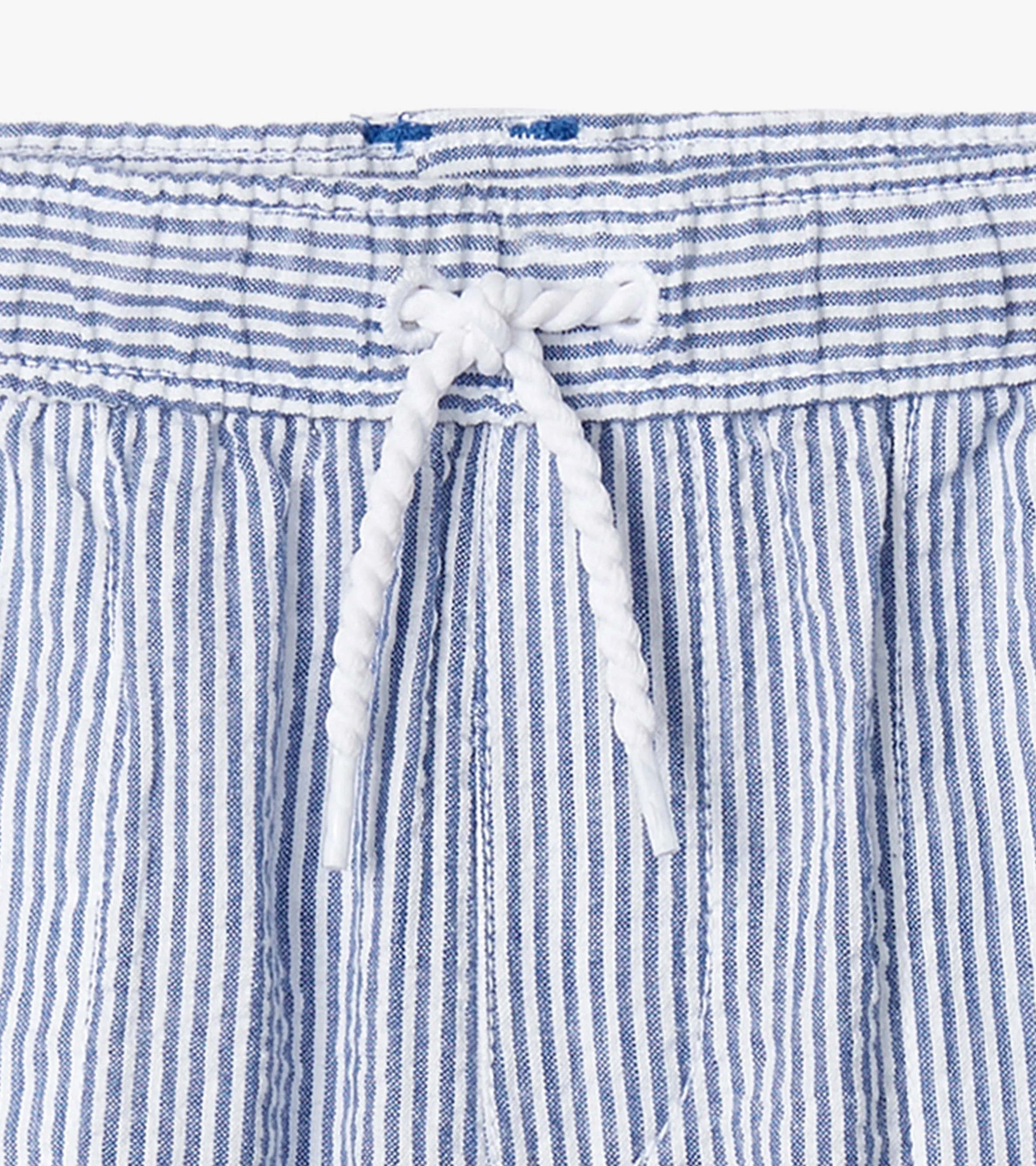 Boys Blue Stripes Woven Shorts -Hatley