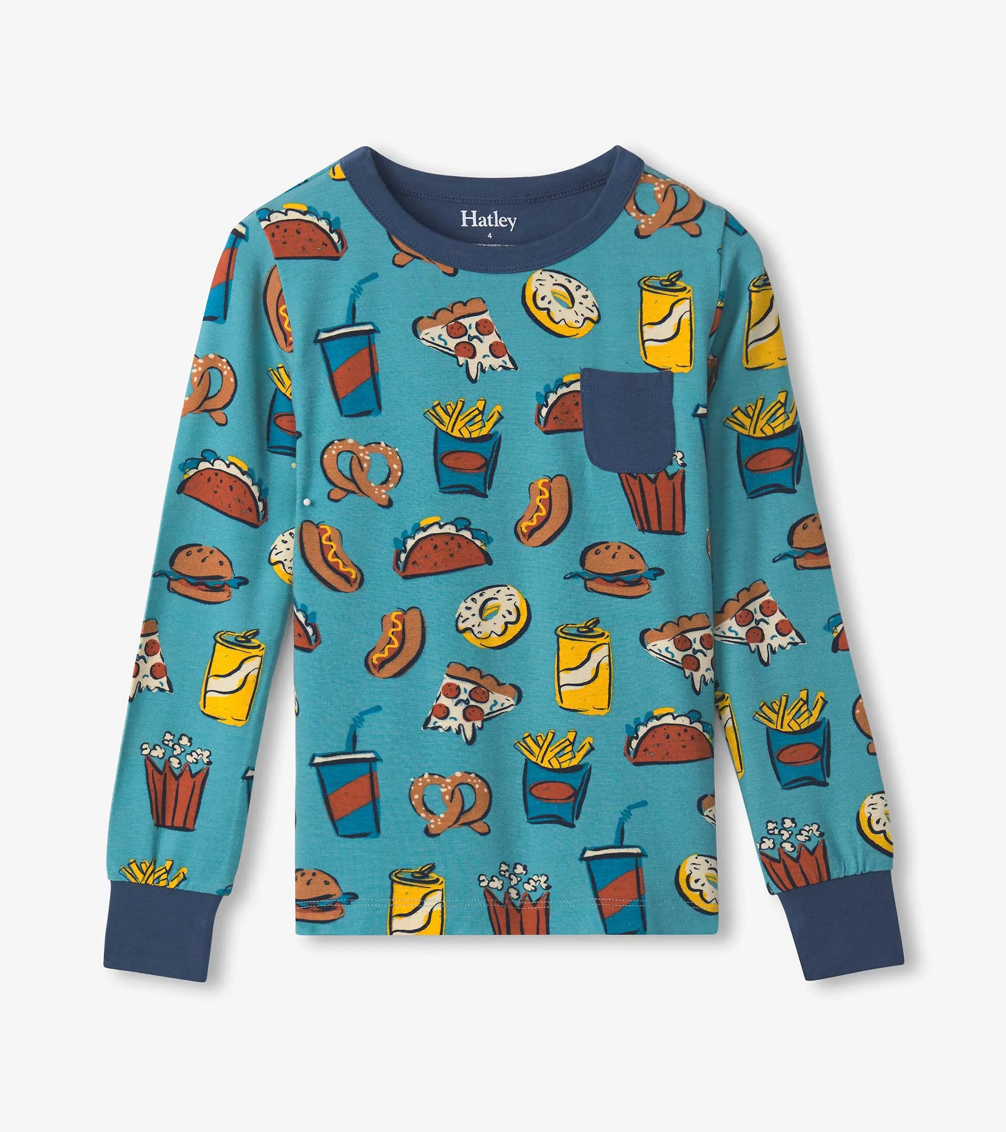 Boys Carnival Food Bamboo Pajama Set -Hatley