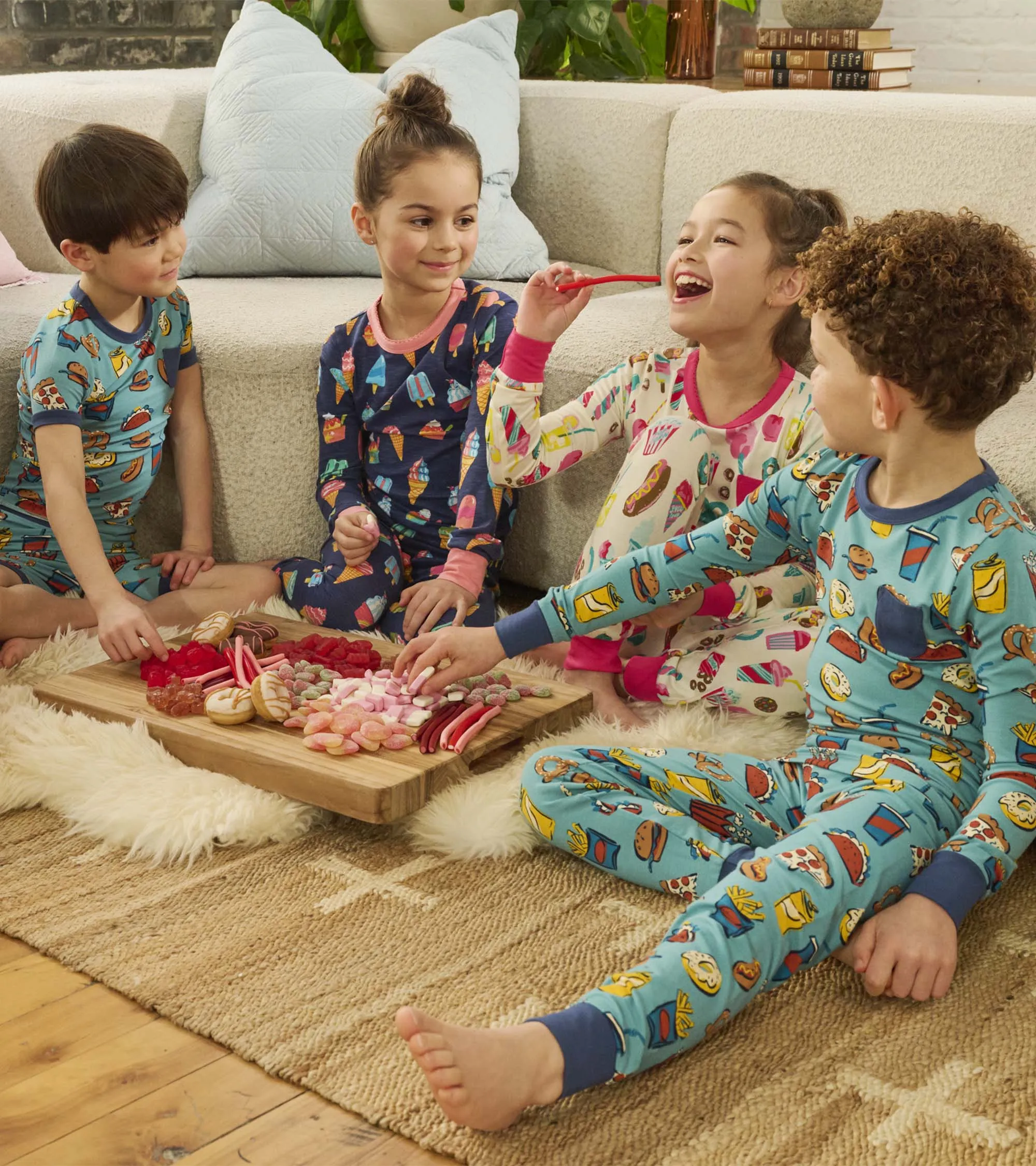 Boys Carnival Food Bamboo Pajama Set -Hatley