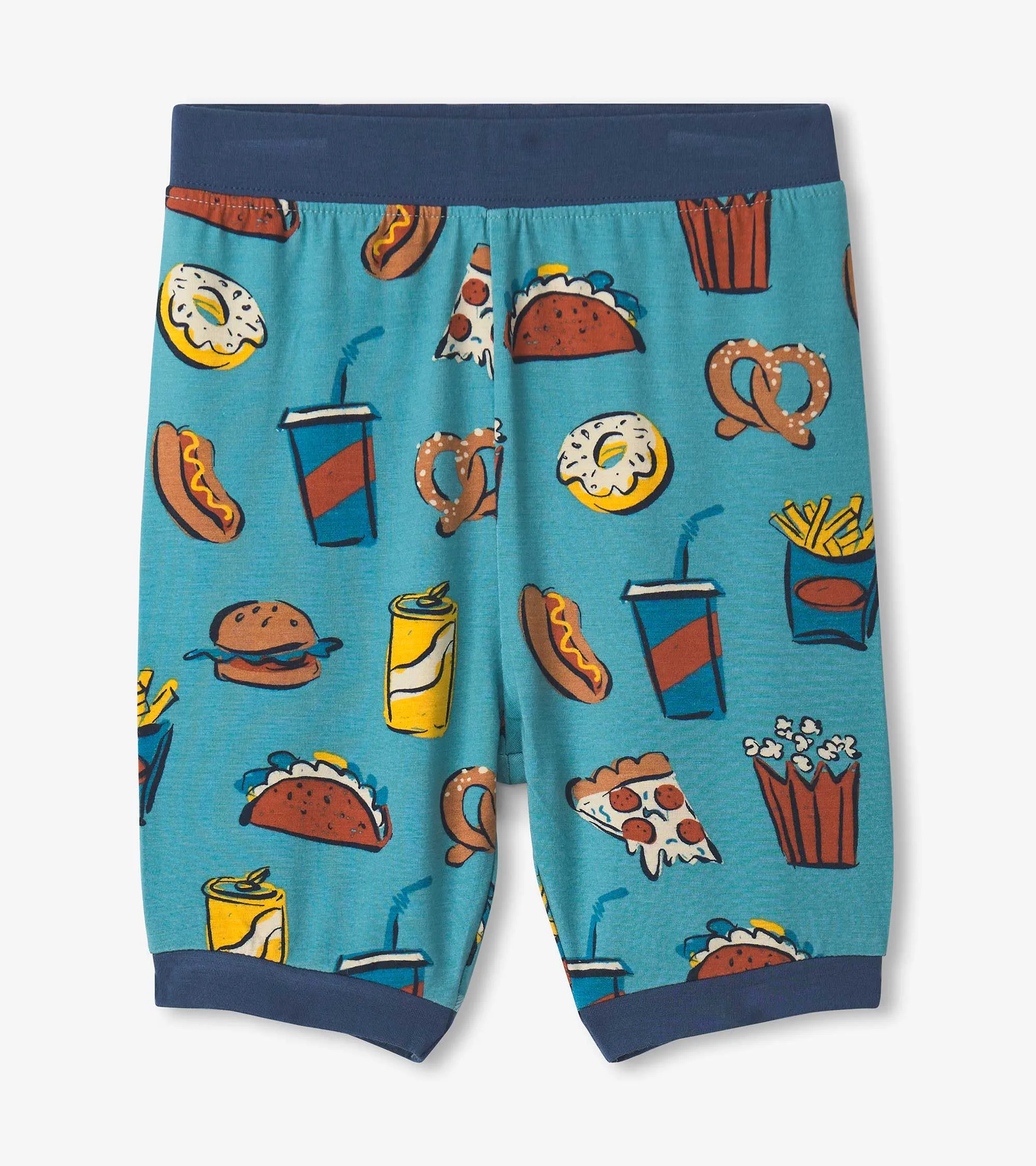 Boys Carnival Food Bamboo Short Pajama Set -Hatley