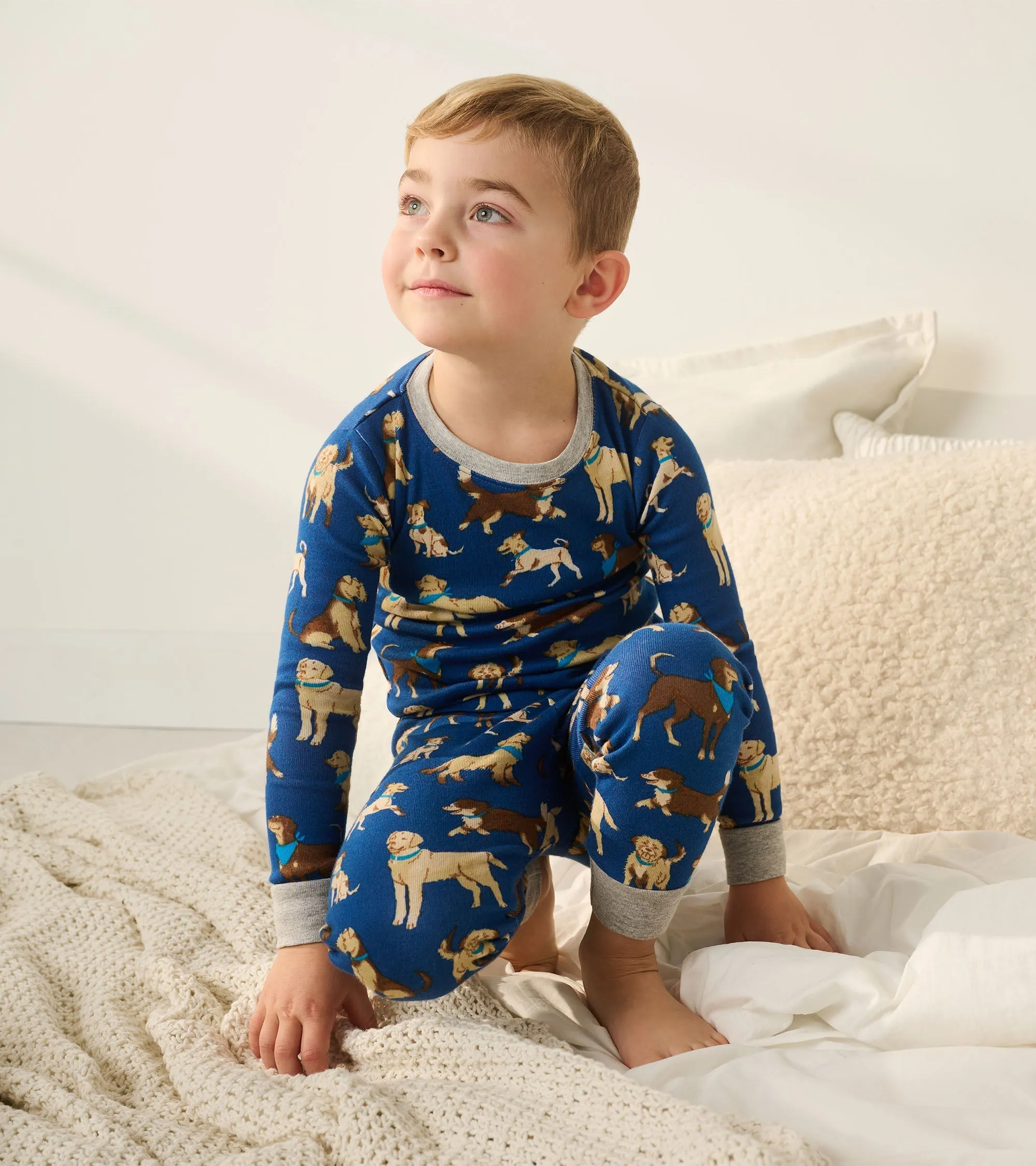 Boys Classic Dogs Organic Cotton Pajama Set -Hatley