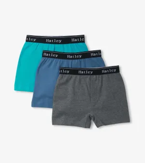 Boys Classic Solids 3 Pack Boxer Briefs -Hatley