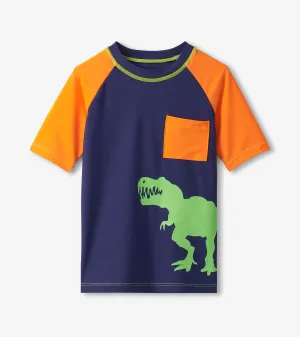 Boys Colourblock Dino Short Sleeve Rashguard -Hatley