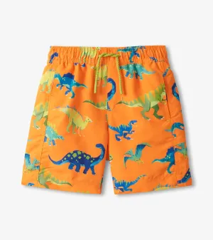 Boys Colourblock Dino Swim Shorts -Hatley