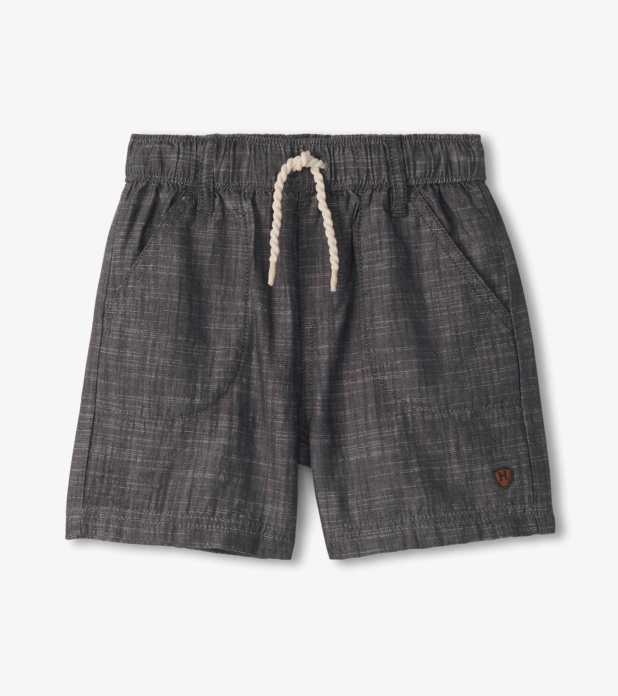 Boys Dark Grey Woven Shorts -Hatley
