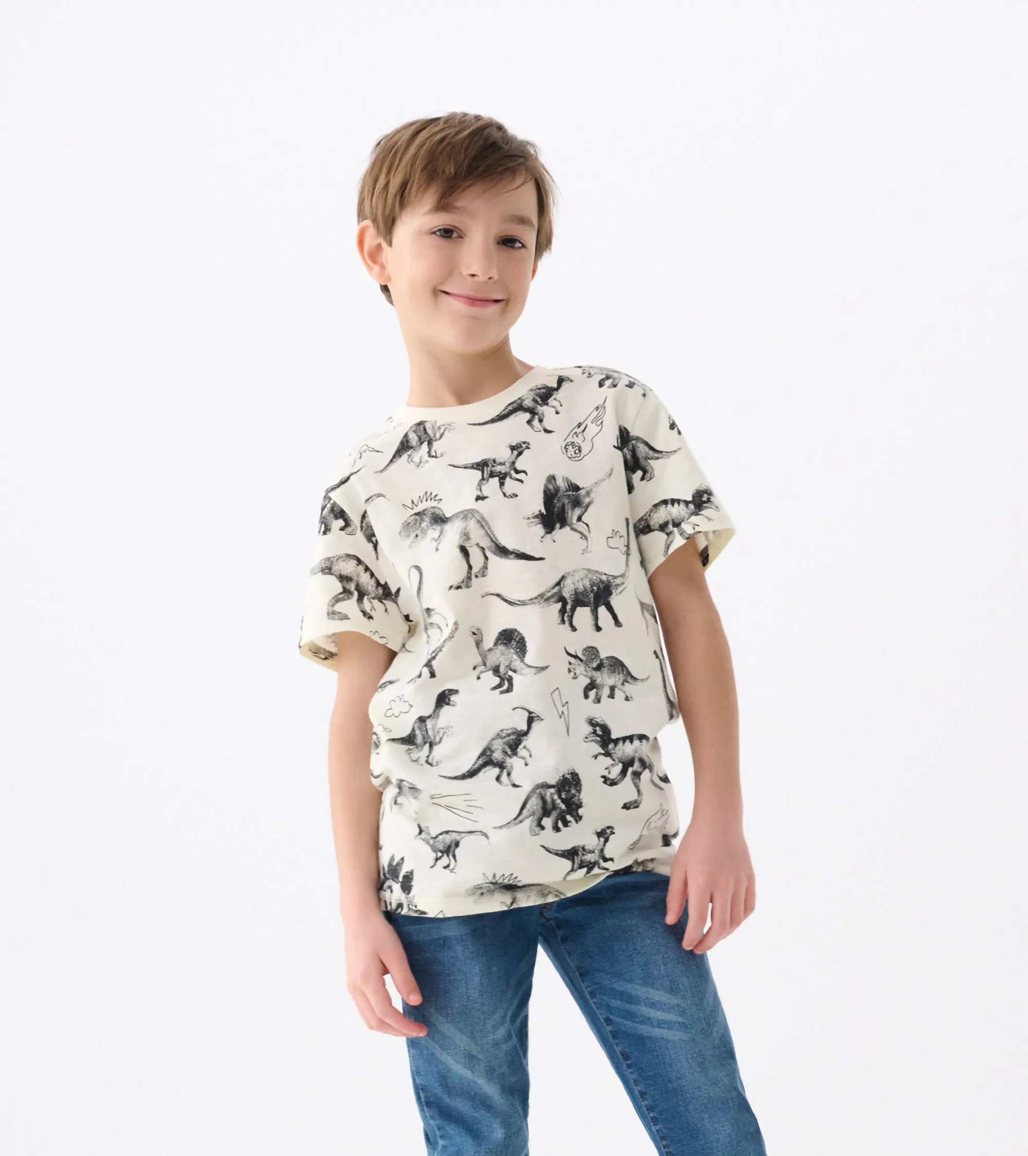 Boys Dino Extinction Graphic Tee -Hatley