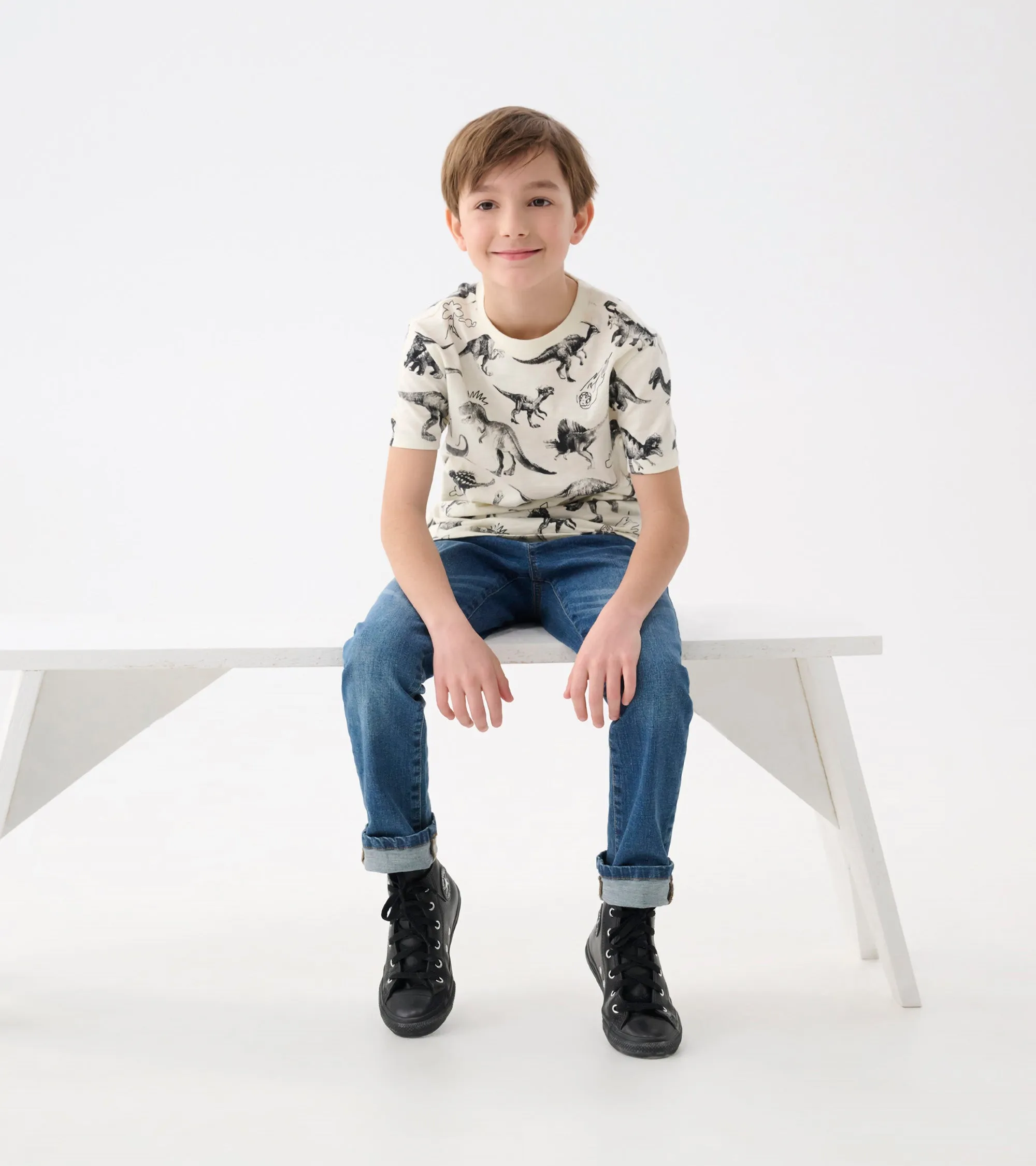 Boys Dino Extinction Graphic Tee -Hatley