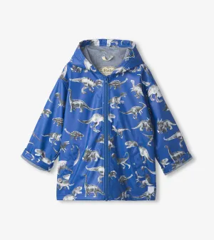 Boys Dino Extinction Zip-Up Rain Jacket -Hatley