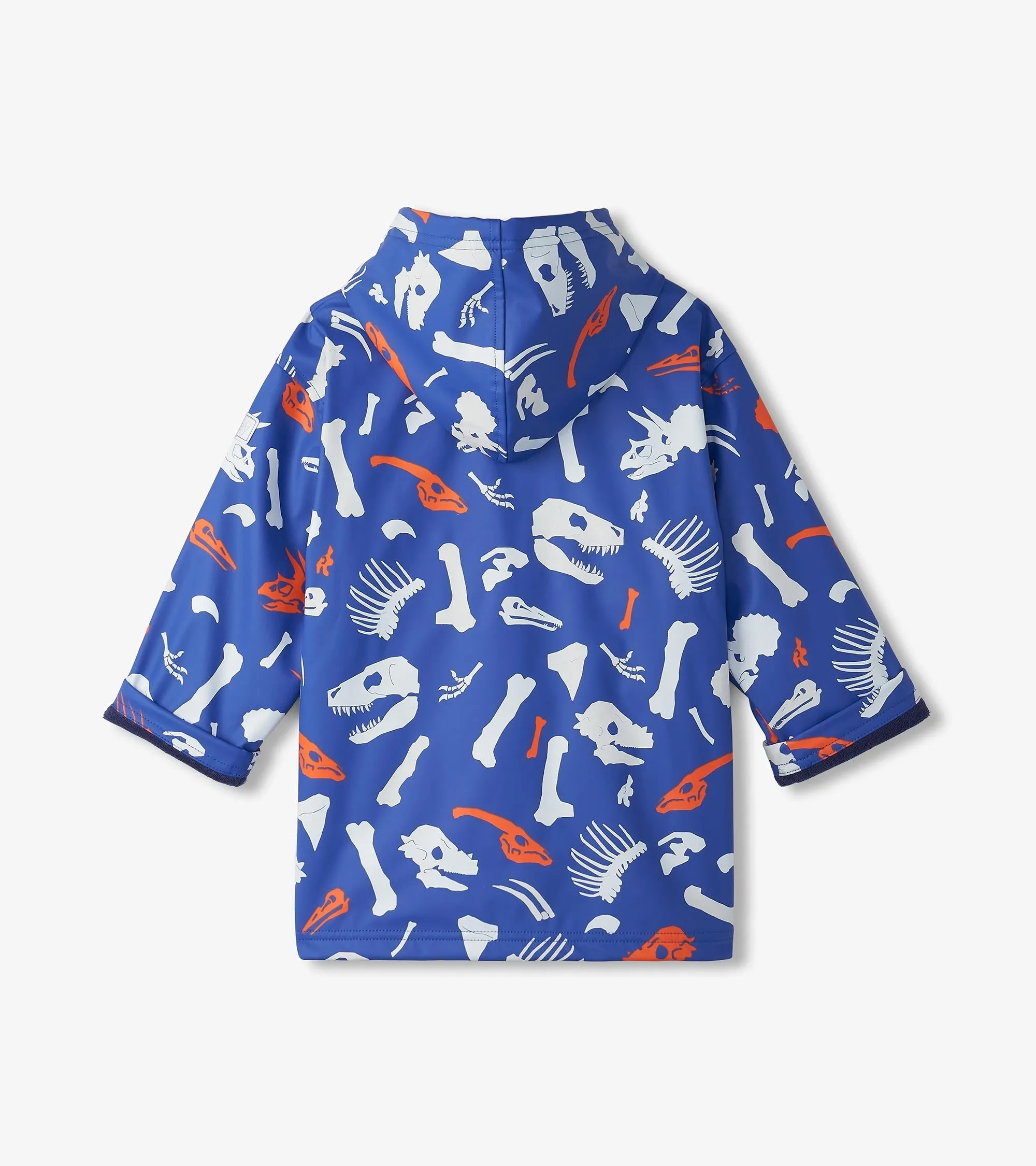 Boys Dino Fossils Colour Changing Zip-Up Rain Jacket -Hatley