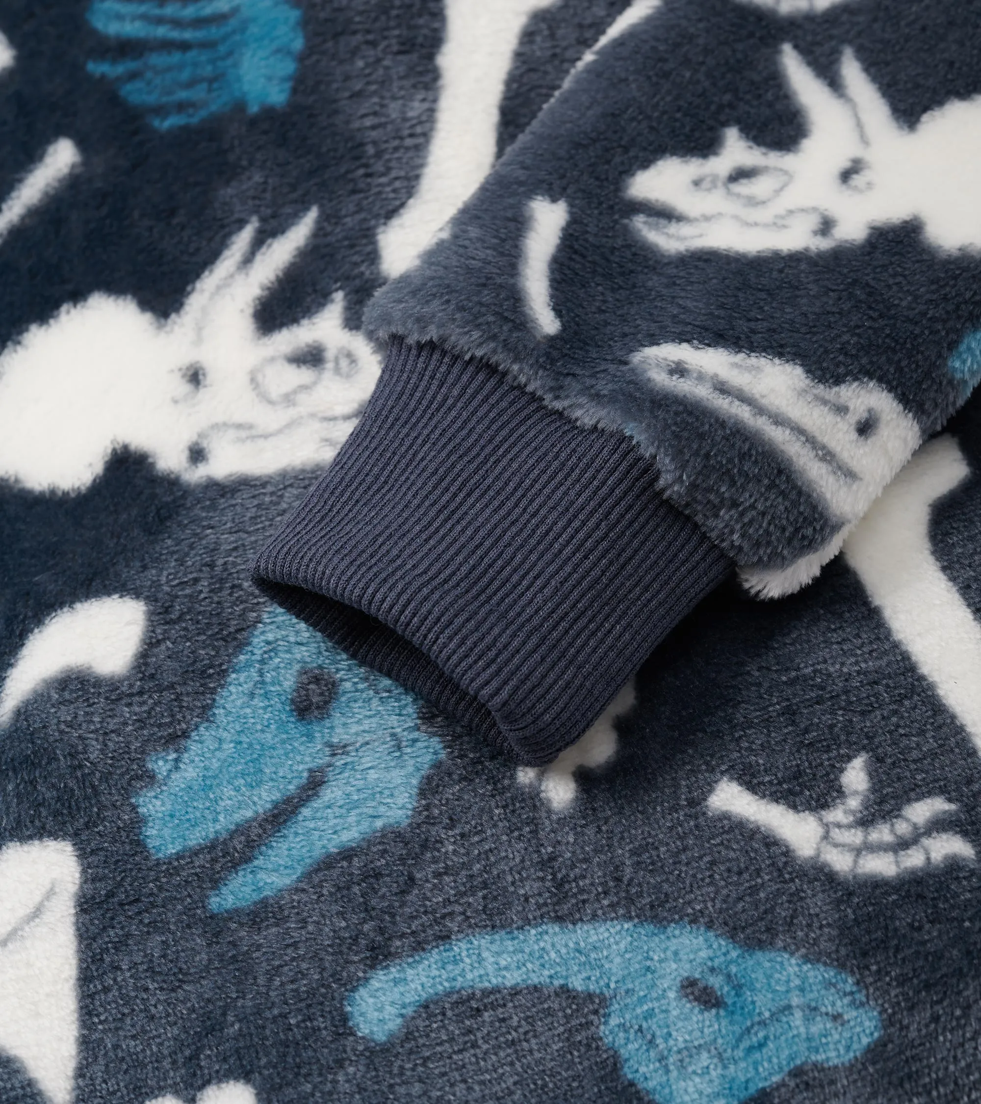 Boys Dino Fossils Fleece Zip-Up Hoodie -Hatley