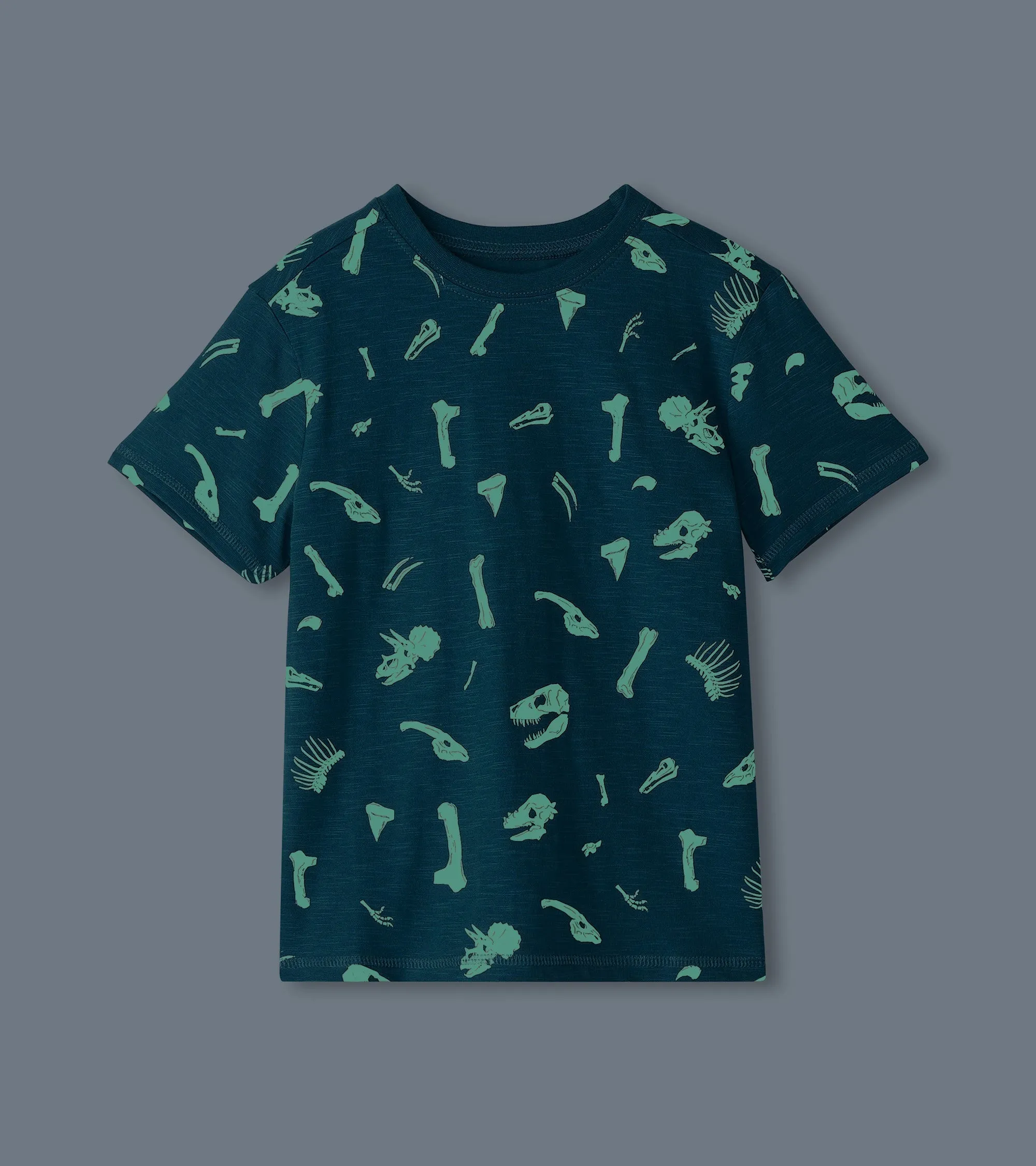 Boys Dino Fossils Glow in the Dark Graphic Tee -Hatley