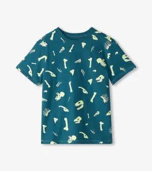 Boys Dino Fossils Glow in the Dark Graphic Tee -Hatley