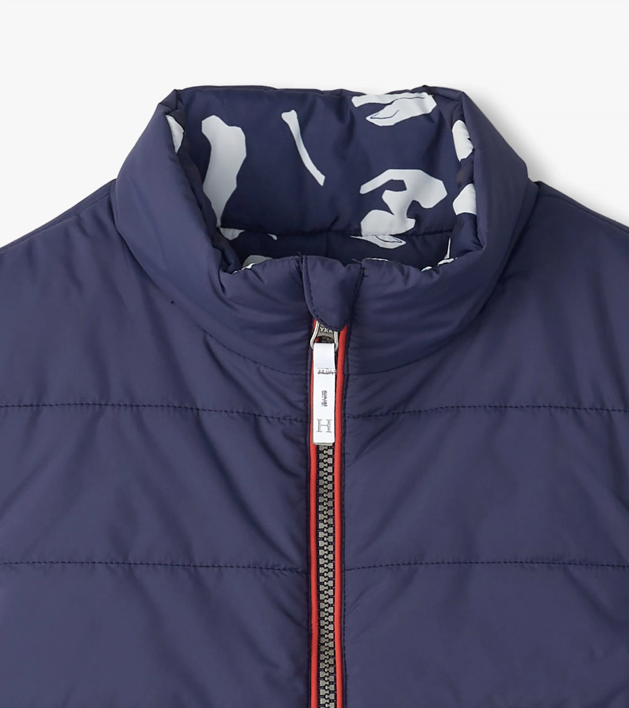 Boys Dino Fossils Reversible Quilted Vest -Hatley