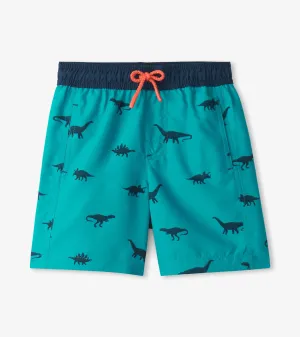 Boys Dino Silhouette Swim Trunks -Hatley