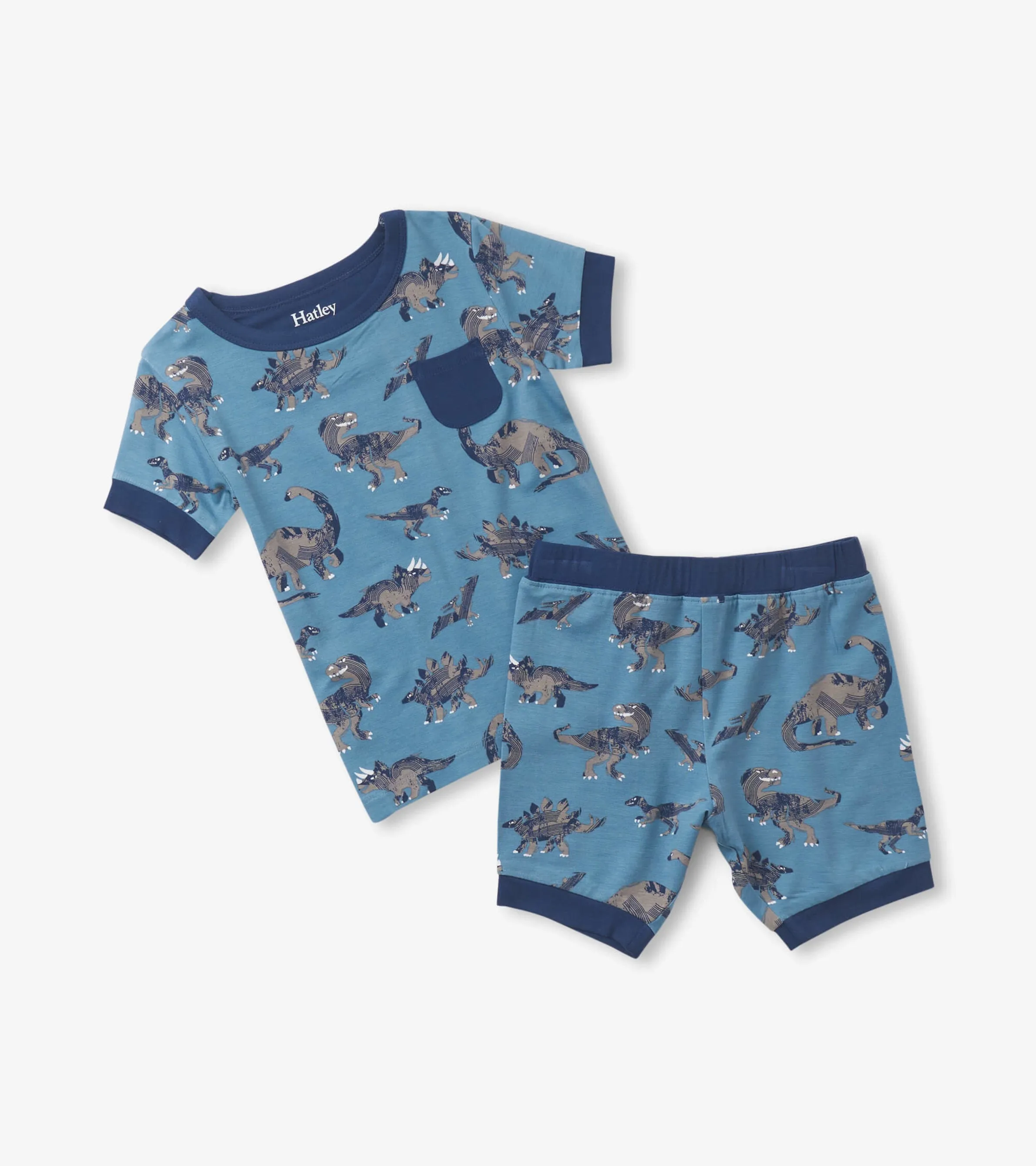 Boys Dinosaur Bamboo Short Pajama Set -Hatley
