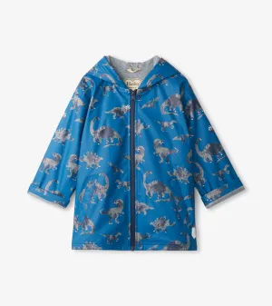 Boys Dinosaur Zip-Up Rain Jacket -Hatley