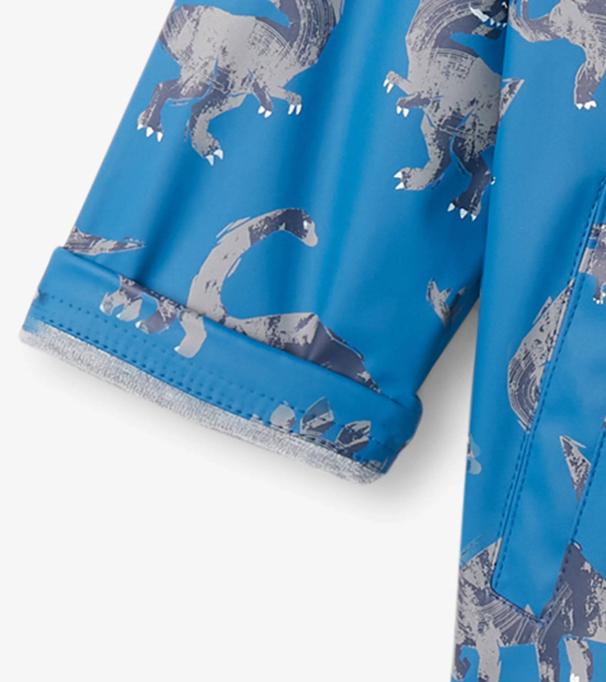 Boys Dinosaur Zip-Up Rain Jacket -Hatley
