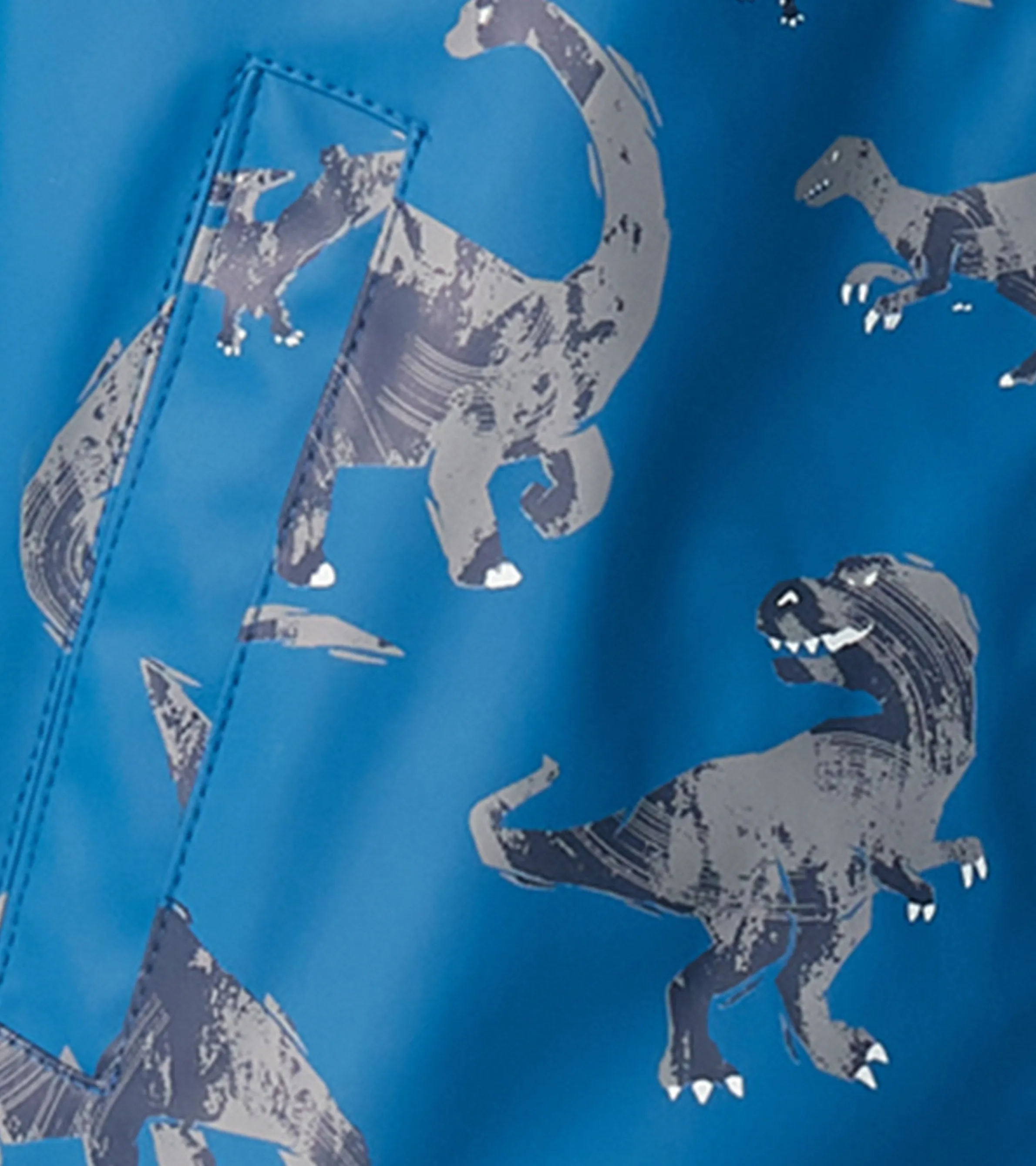 Boys Dinosaur Zip-Up Rain Jacket -Hatley