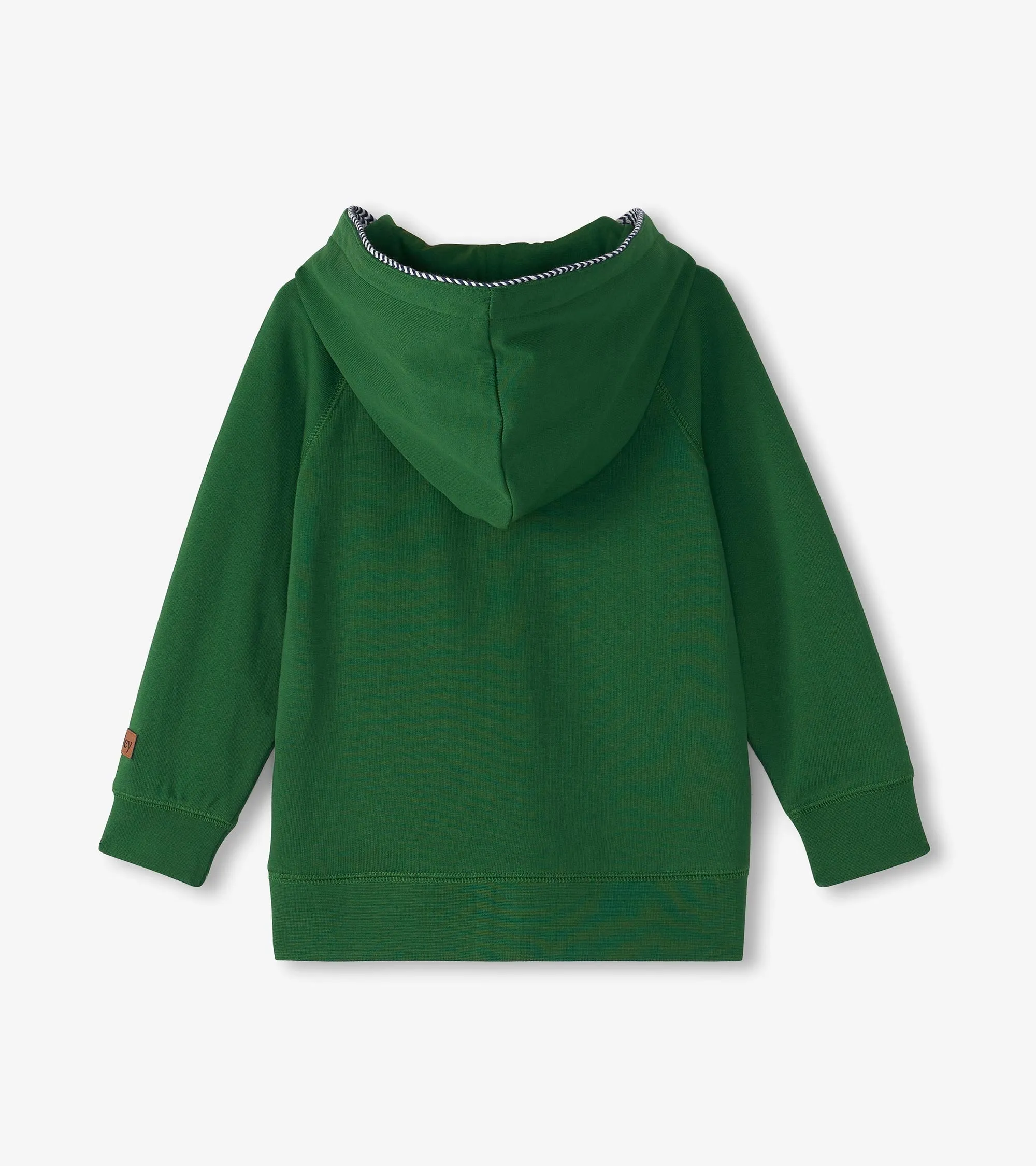 Boys Eden Green Zip-Up Hoodie -Hatley