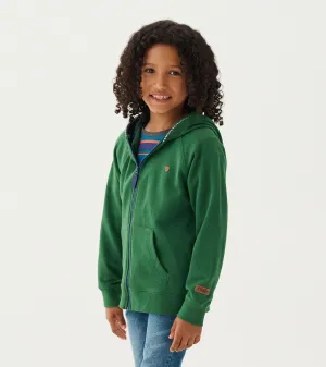 Boys Eden Green Zip-Up Hoodie -Hatley