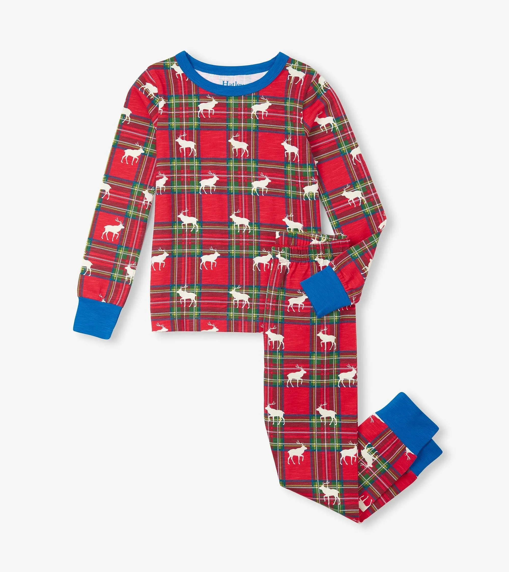 Boys Elk Plaid Pajama Set -Hatley