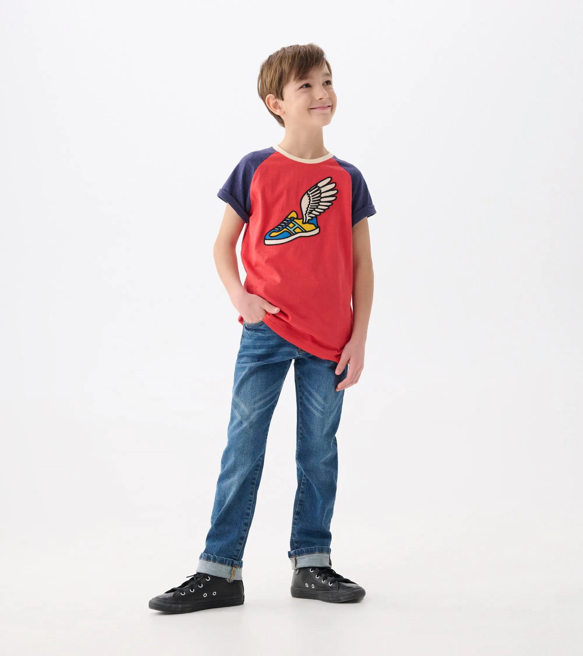Boys Fast Wings Raglan T-Shirt -Hatley