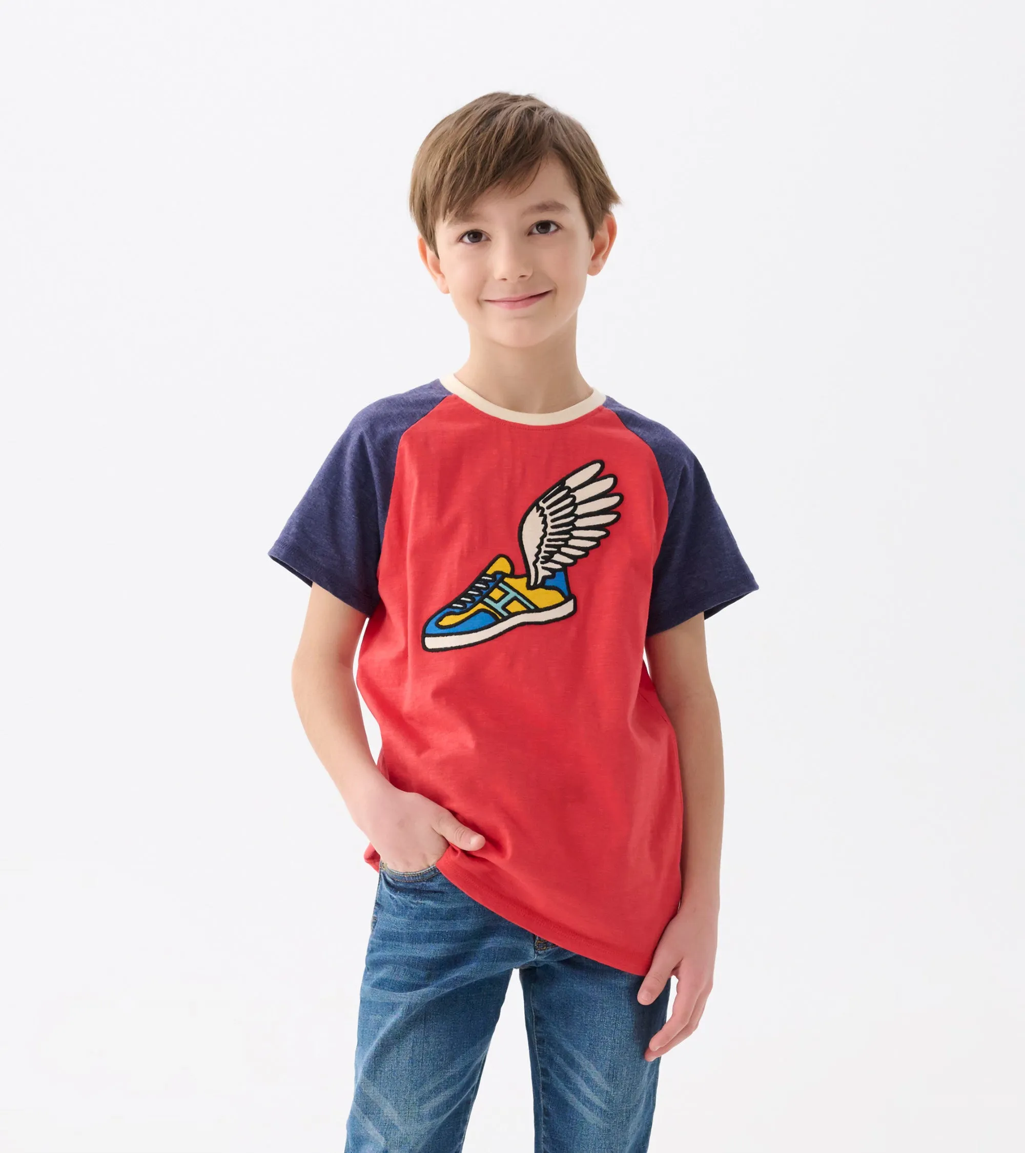 Boys Fast Wings Raglan T-Shirt -Hatley