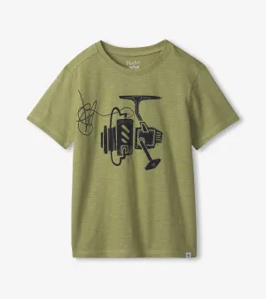 Boys Fishing Reel Graphic Tee -Hatley